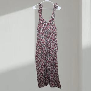 MNG Floral Midi Dress with Front Slit –(Women’s Medium)